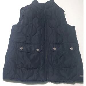 Northern Reflections Womens Black Quilted Puffer Vest Size Small Cabincore Cozy